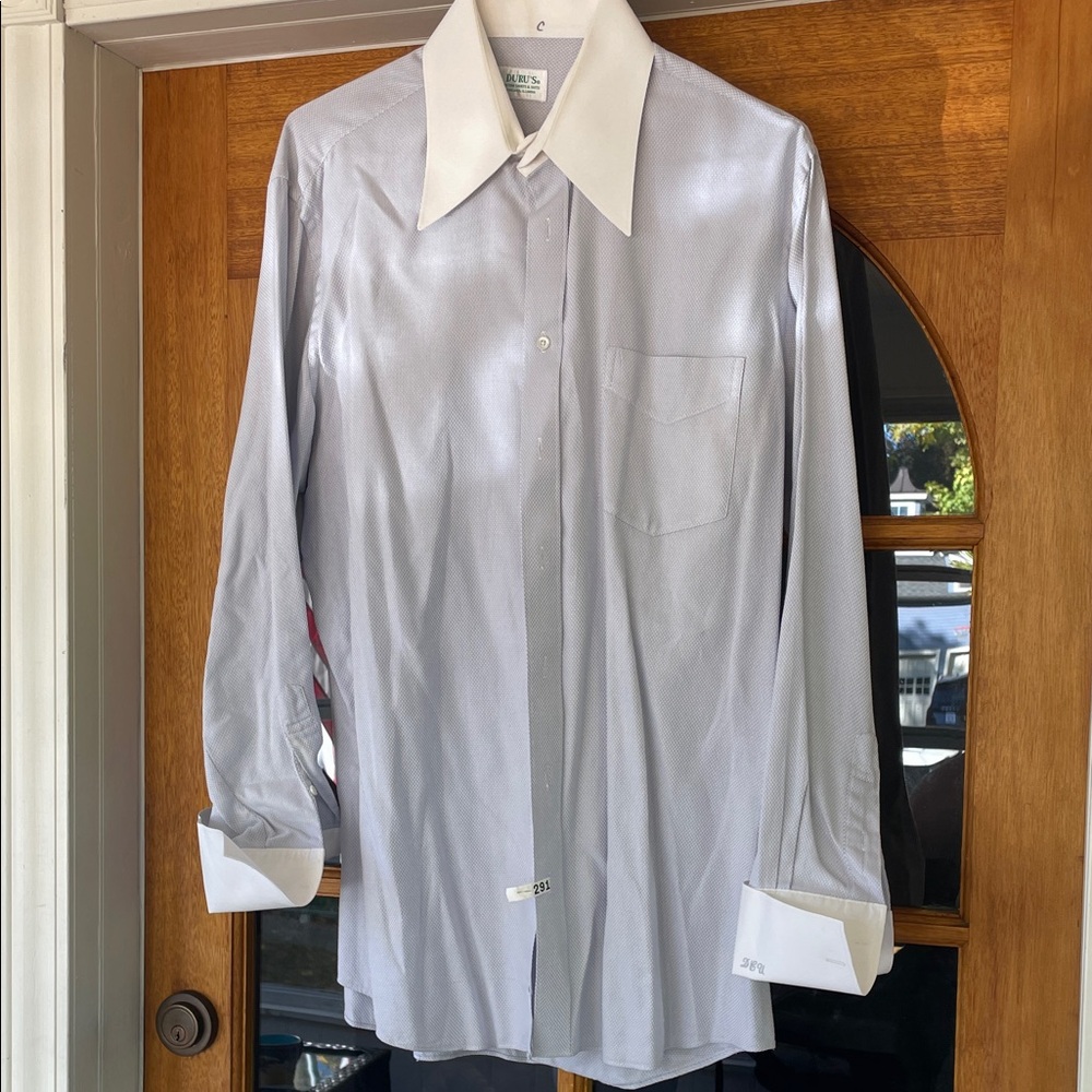 Duru’s dress shirt size XL white collar and cuff 16.5 neck